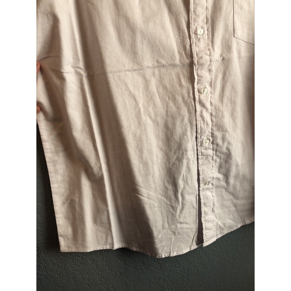 George Mens Dress Shirt XL 46-48 White Long Sleeve Button Down Classic Fit NEW - Picture 8 of 12